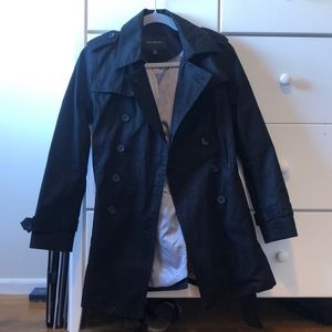 Black banana republic trench coat